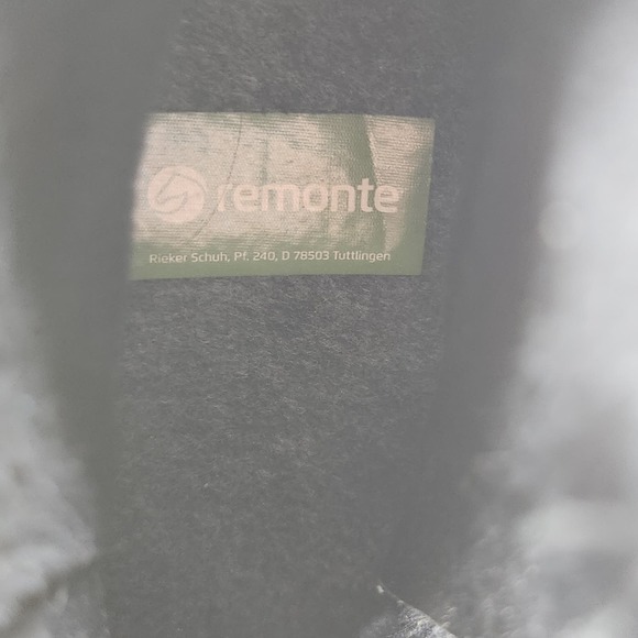 Remonte Womens Fleece Lined Burgundy Leather Ankle Boots Booties Size 40 US 8.5 - Picture 5 of 10